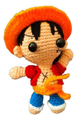 Monkey Luffy Amigorumi Juguete Tejido A Mano