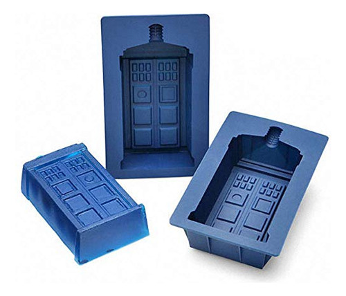 2 Bandejas Para Cubitos De Hielo Doctor Who Tardis De Silico