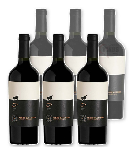 Vino Perro Callejero Blend De Malbec X6 