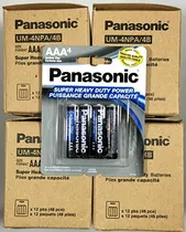 Comprar Panasonic Aaa Baterías Super Heavy Duty Power Carbon Zinc Triple A Batería De 1,5 V 4 Baterias
