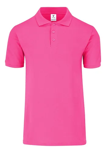 Playera Tipo Polo Color Fucsia MercadoLibre
