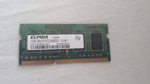 Memoria Ram Ddr 3 1 Gb. Pc3-8500s Samsung Fru 43r1989 Laptop