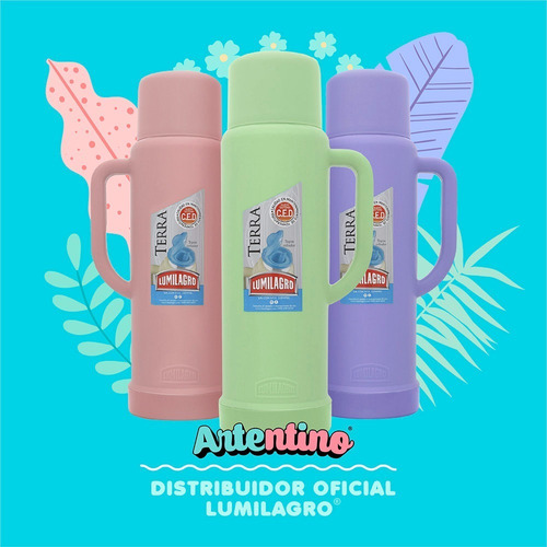 Imagen 7 de 8 de 3 Termo Lumilagro Terra Pastel Pico Cebador Matero Artentino