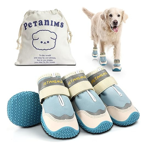 Petanim Botas De Invierno Para Perros Grandes, Zapatos Imper