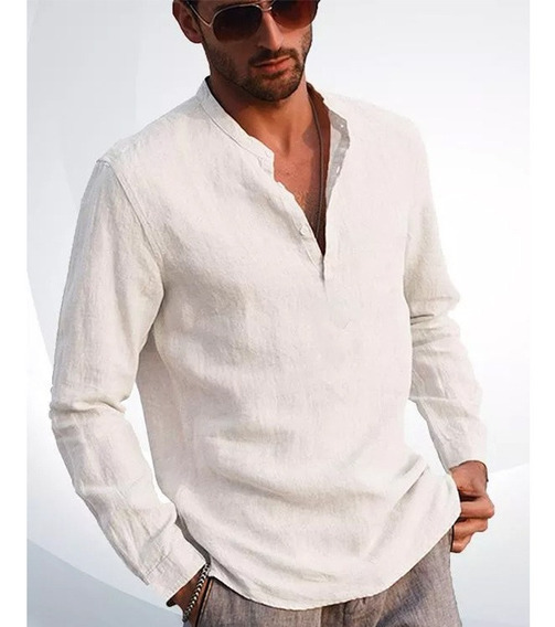 Camisas Blancas Playa Hombre | MercadoLibre ?