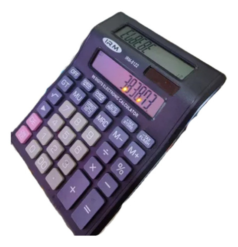 Calculadora Grande 12 Digitos Doble Pantalla Ct-8122
