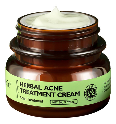 Crema Facial A Base De Hierbas Para El Acné - Tratamiento Co