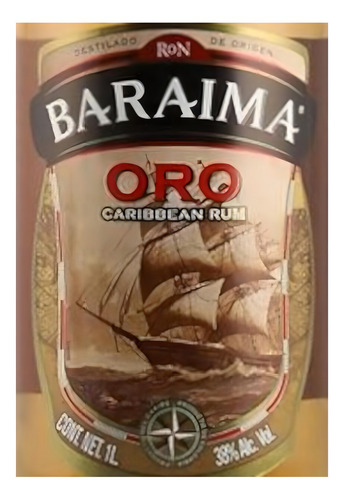 Pack De 6 Ron Baraima Oro 1l
