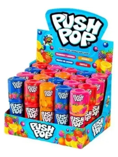 Chupetínes Push Pop Frutales Surtidos X 20un - Almacen Mingo