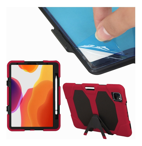 Funda Rígida Para Tablet Slim Company Pro 11 2020/2018 Color Rojo