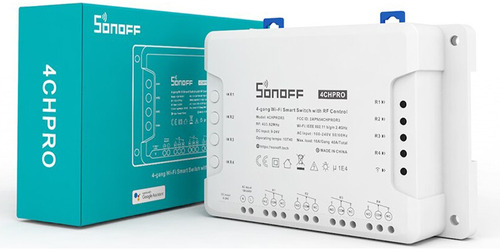 Sonoff Relé Smart Switch 4ch Pro Wifi Rf 433mhz Alexa Google