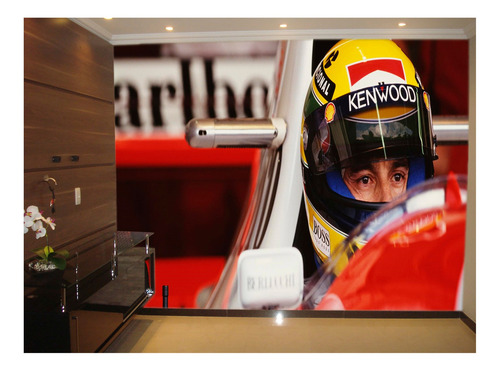 Papel De Parede Carro F1 Mclaren Mp 4/4 Senna 4m² Cxr133