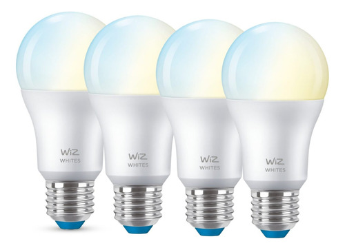 Lampara Led Inteligente Wiz Wifi Smart Blanca E27 X4 Un