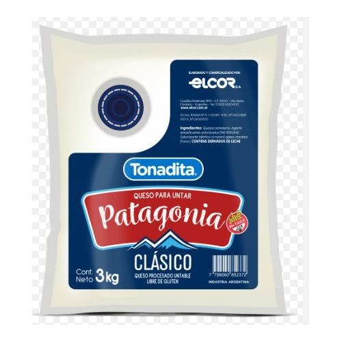 -tonadita Queso Crema Patagonia X 3kg - Mataderos