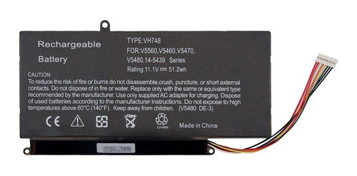 Bateria Para Notebook Dell 4240mah 11.1v Vh748 5470 51.2wh