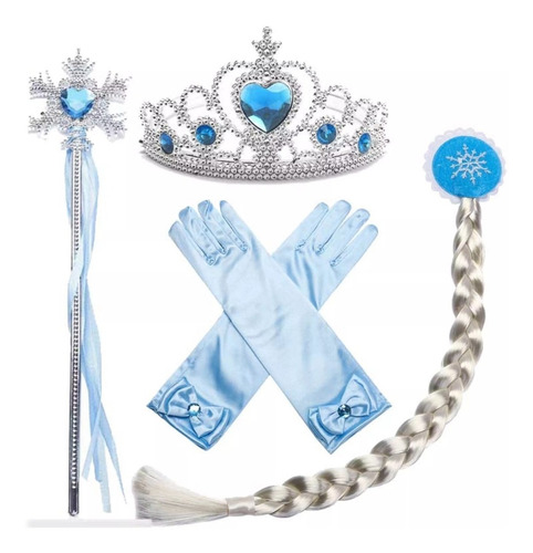 Disfraz Princesa Elsa Frozen Accesorios Cosplay