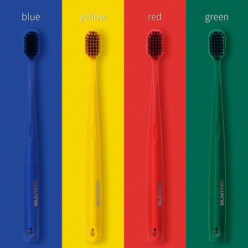 Cepillo De Dientes De 4 Colores Con Cabeza Ancha Y Cerdas Su