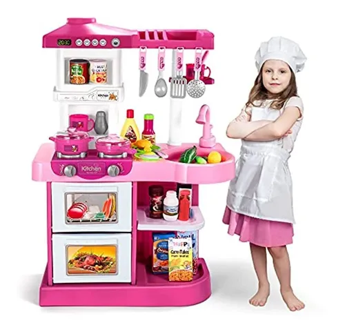 Juego De Cocina Para Niños Temi, 34 Piezas, Juguetes De Coci