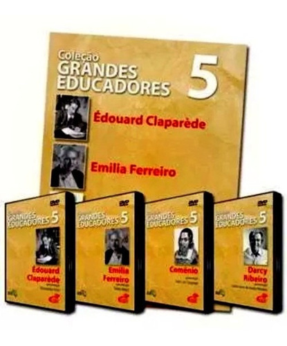 Os Grandes Educadores 5 - Kit Com 04 Dvds E 01 Livro.