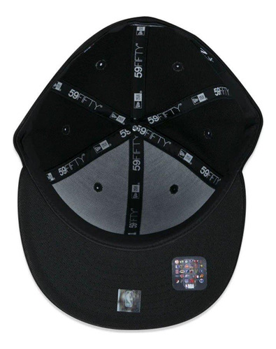 Boné New Era 5950 New York Knicks Aba Reta Preto