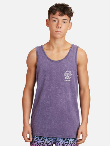 Polera S/m Morado Juvenil Hombre Ripcurl