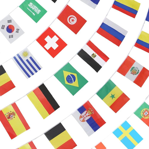 Bandera De Cuerda De Anley Para La Copa Mundial De 2018, Par