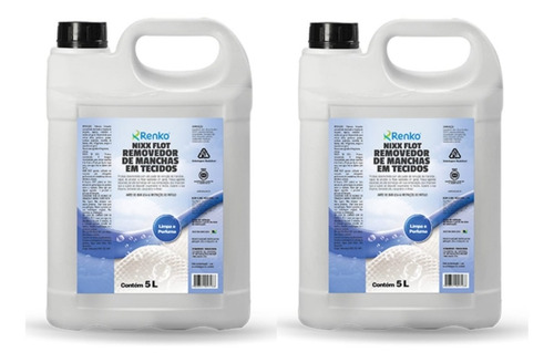 Kit 2 Nixx Flot Removedor De Manchas Em Tecido 5 Litro Renko