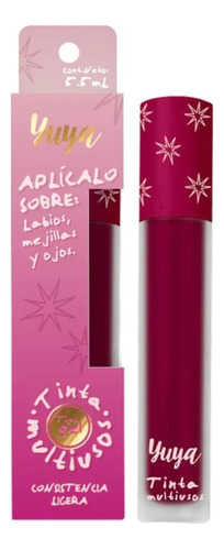 Tinta Multiusos Yuya Aplica En Labios Mejillas Y Ojos 5.5ml Color Fugaz