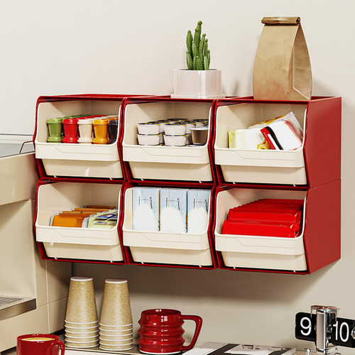 Caja De Té Caja De Té Bag Bag Back Rack De Rojo