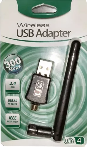 Adaptador Modem Usb Wifi Alta Velocidad 300 Mbps 2.4 Ghz