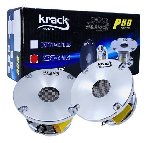 Par Tweeter Pro 3 PuLG 55w Rms Krack Kdt-n1c Color Plateado