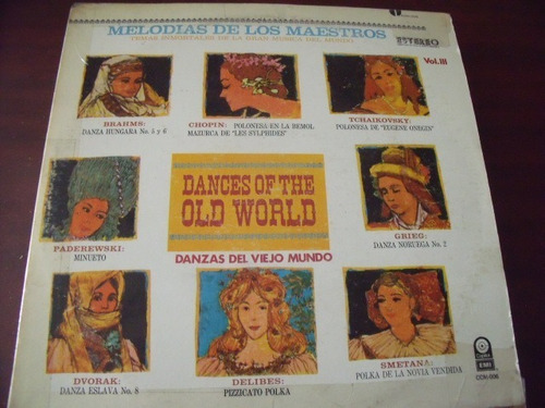 Lp Danzas Del Viejo Mundo, Melodias De Los Maestros