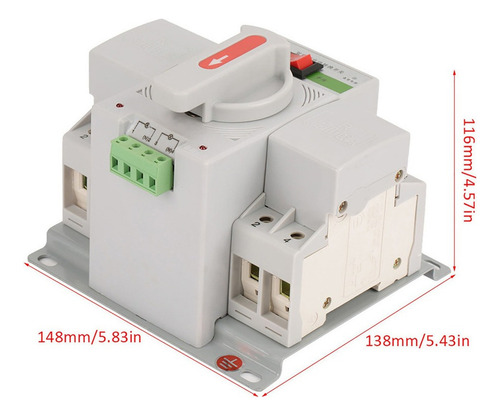 1pc 220v 63a 2p Mini Interruptor De Transferência Automática