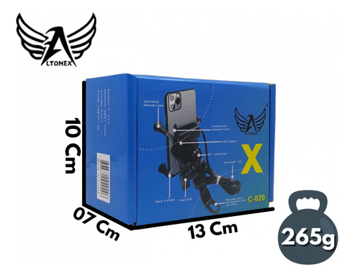 Suporte Celular Universal Estilo Garra Aranha Reforçado 360° Preto