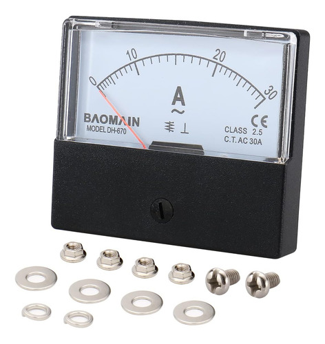 Baomain Amperímetro Dh-670 Ac 0-30a Amperímetro Rectangular