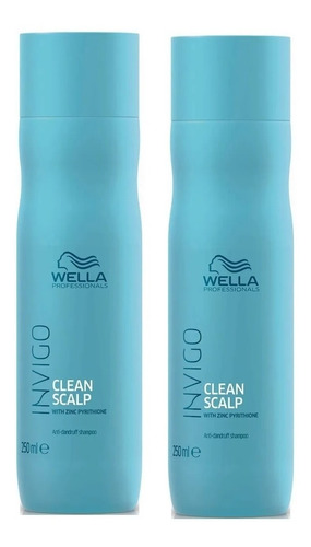 Duo Shampoo Anticaspa Invigo Clean Scalp Wella 250ml