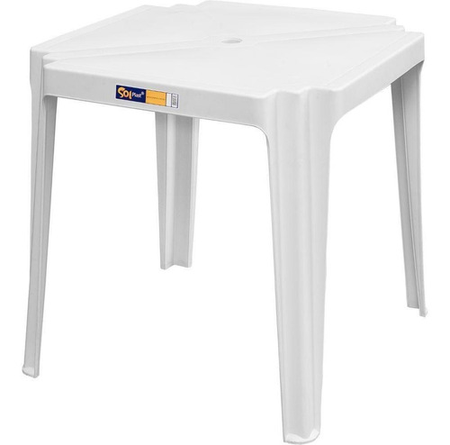 Mesa Solplast Coruripe Quadrada Plástico