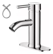 Comprar Banna Grifo De Baño De Acero Inoxidable Con Control Dual De Un Solo Toque Para Agua Fría Y Caliente Con Base Y Manguera, Se Puede Instalar En Fregaderos Centrales De Uno O Tres Orificios Dao-ys