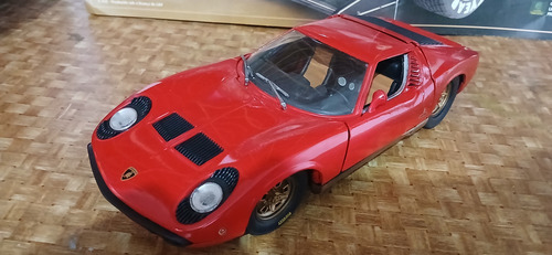 Miniatura Lamborghini Miura 1 18 Anson Com Porosidade Vermelho
