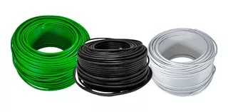 Kit Cable Eléctrico Cca Calibre 12 Negro/blanco/verde 50m