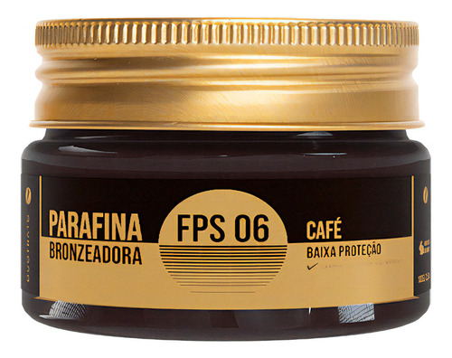 Parafina Bronzeadora Fps 06 - Café - 100g