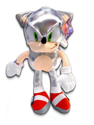 Peluche Sonic Silver Plata The Hedgehog Línea Sonic X