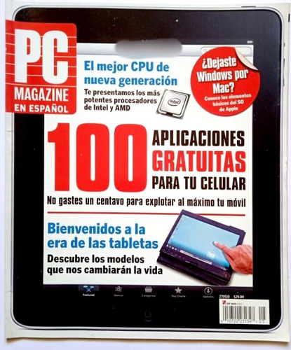 Revista Pc Magazine Apps Intrl Amd Cpu Notebooks Tabletas 