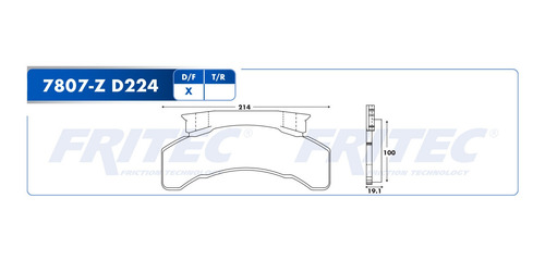 Balata Delantera Ford Cf7000 1995 - 1997 5.9 Alta Calidad