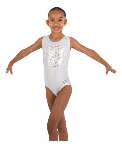 Leotardo Gimnasia Gilling Activewear Spark Plateado 8