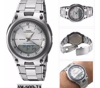 Reloj Casio Aw 80d 100% Original Pulso Acero