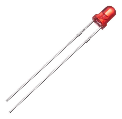 10 Led 3mm Alta Eficiencia Rojo 250mcd 30º Translucido