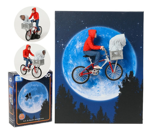 E.t El Extraterrestre Y Elliot Con Bicicleta Neca 40 Años