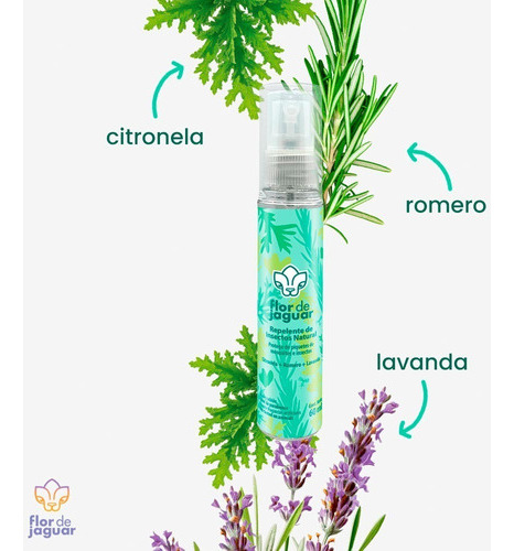 Flor De Jaguar I Repelente De Insectos Natural En Spray 60ml