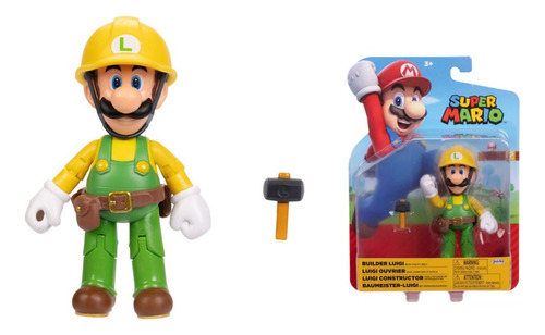  Super Mario Muñeco Juguete Nintendo Luigi Builder Figura